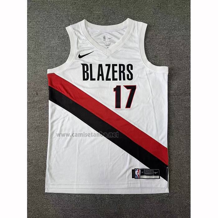 Camiseta Portland Trail Blazers Shaedon Sharpe NO 17 Association 2025-26 Blanco